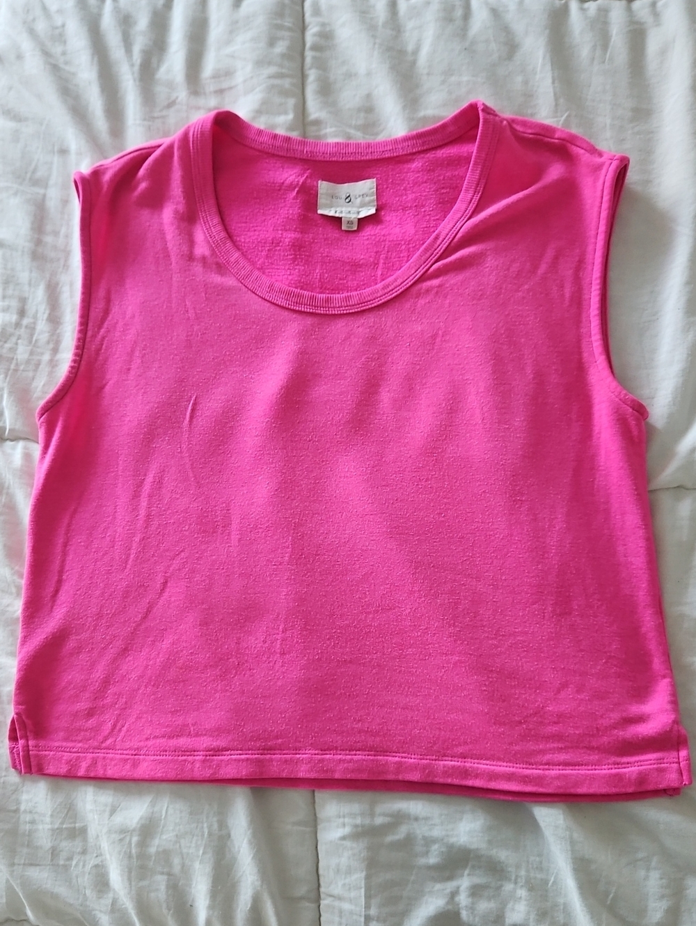 Lou & Grey Hot Pink Sleeveless Tank
